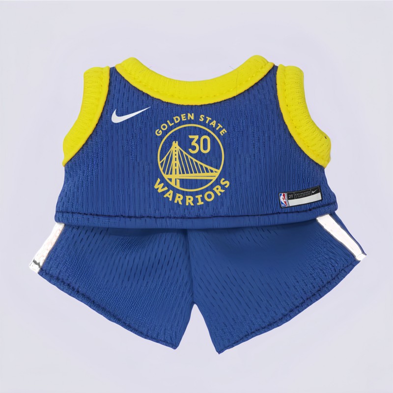 Custom Basketball Uniform Set asStephen Curry, No.30 of the Warriors| OEM ODM Doll Clothes Manufacturer | Personalized Labubu Sportswear
