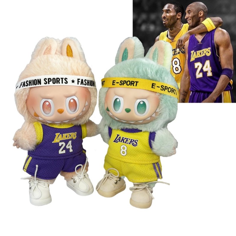 Custom Basketball Uniform Set for Labubu Doll