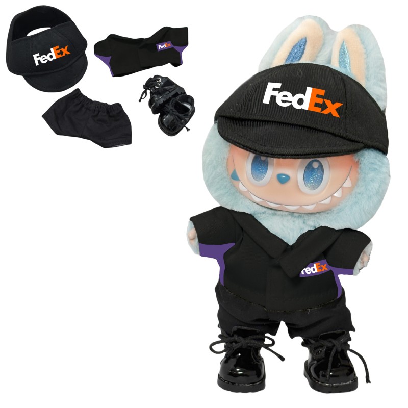 Delivery person uniforms are now available! Come and get your same style of labubu Fedex Courier uniform.