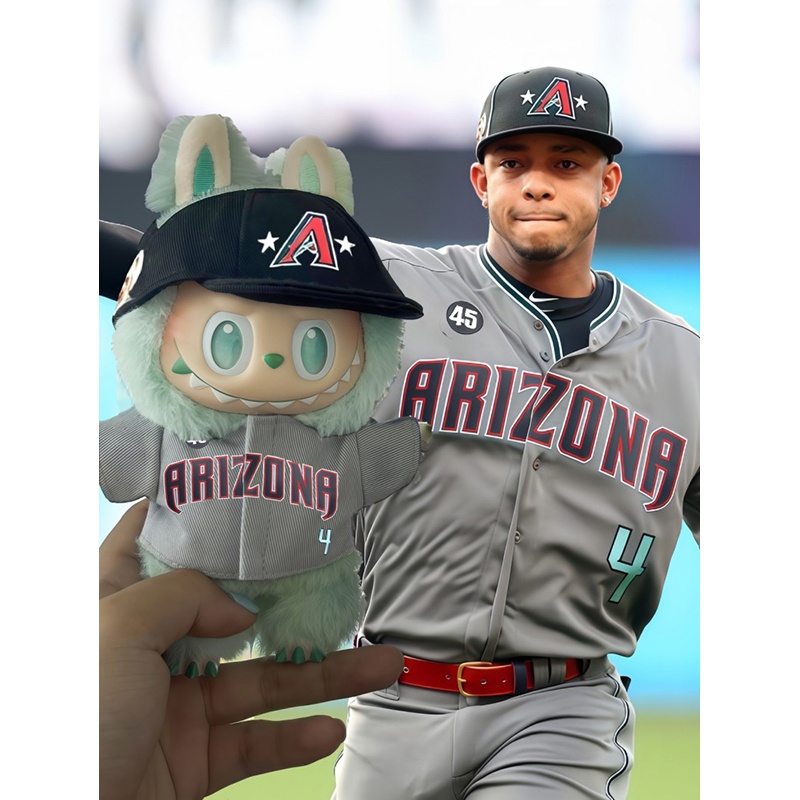 New Design MLB Baseball Cap Set, Same as Arizona Diamondbacks- Suitable for Labubu or 17cm doll